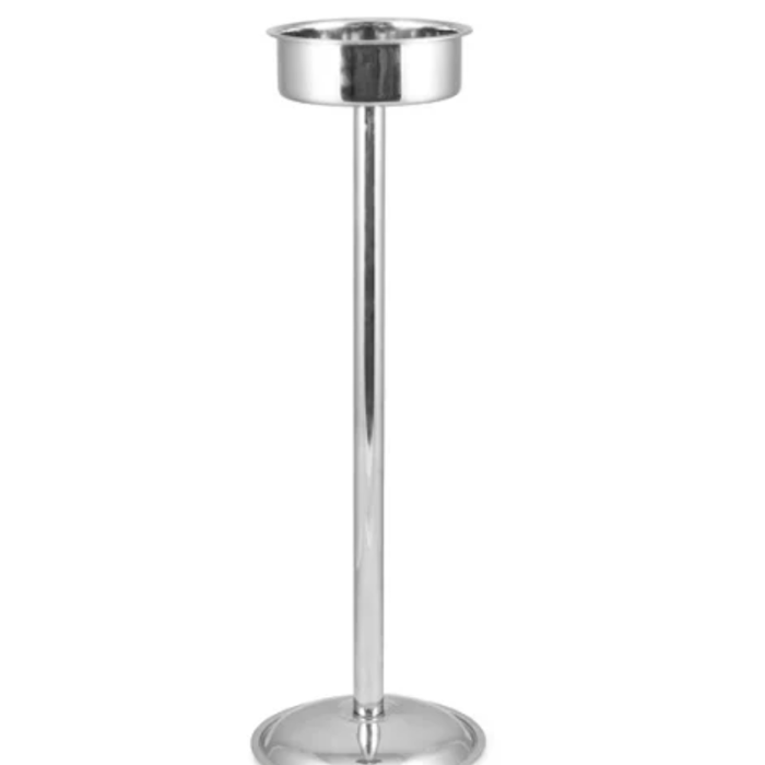 Champagnekoeler standaard zilver - 71 cm