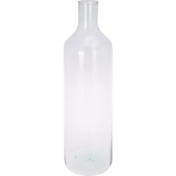 Vaas van gerecycled glas met smalle hals, ca. Ø 15 x H 53 cm