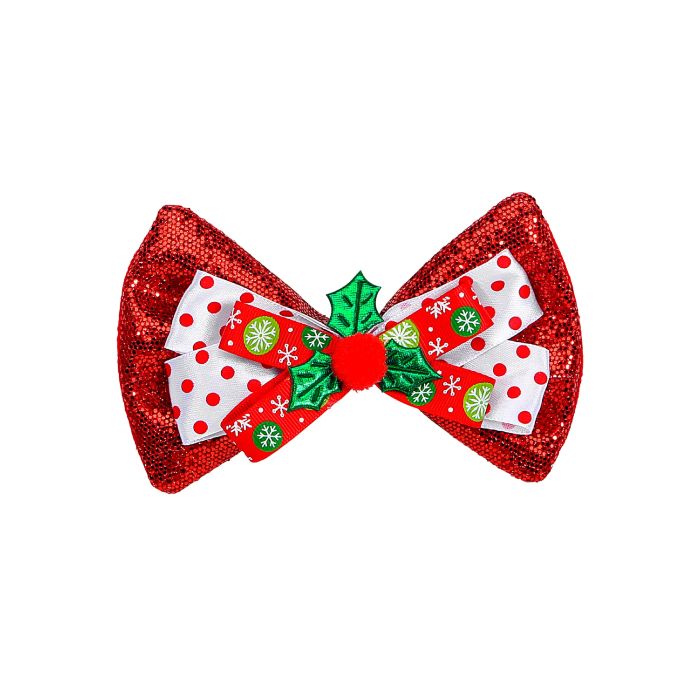 Feestelijke vlinderstrik glinsterend rood 