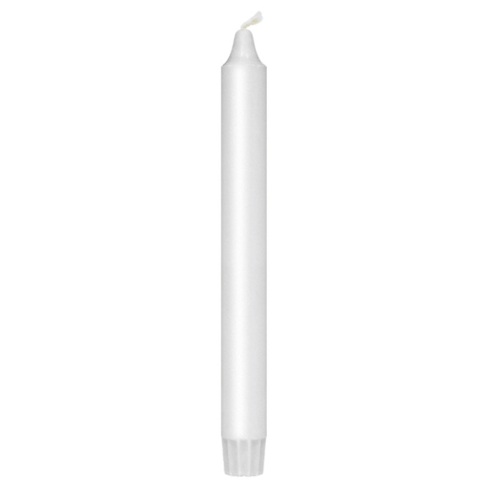 Kaarsen wit 8x - 24 cm