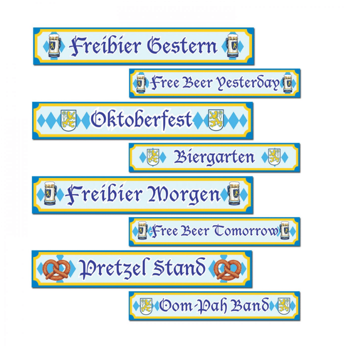 Oktoberfest wegwijzers - 10x60 cm