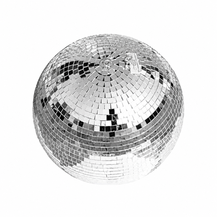 Discobal zilver - 25 cm incl ophanghaak