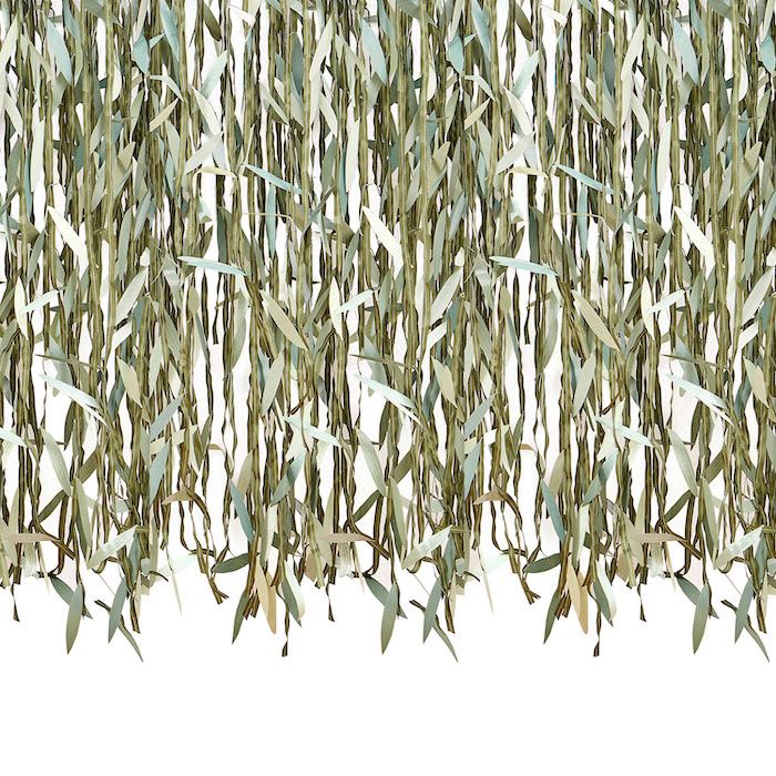Jungle bladeren streamers backdrop van papier - 100 meter