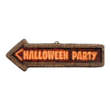 Neon Halloween bord - 56 x 17 cm