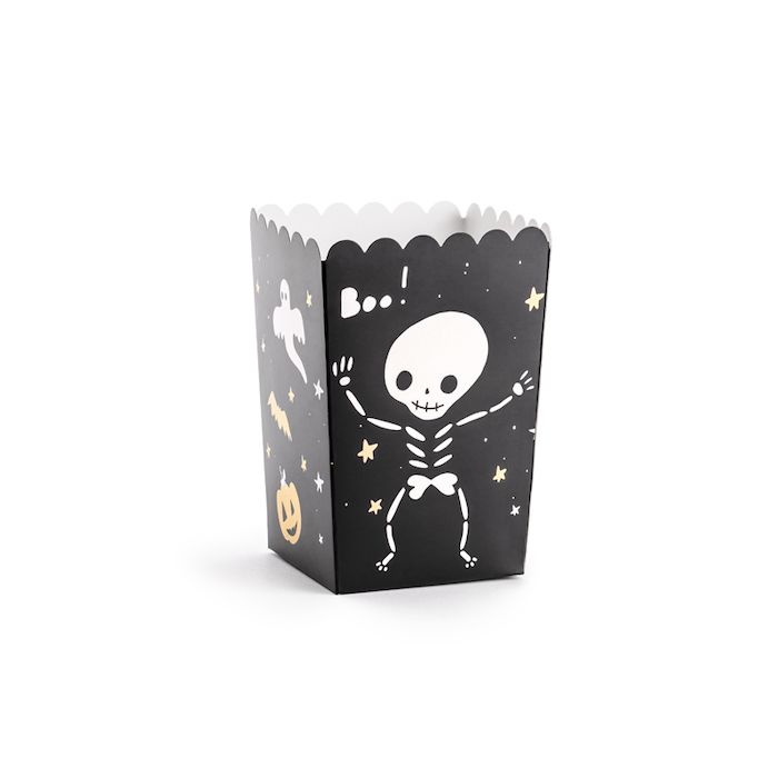 Halloween popcorn beker 6x