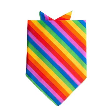 Bandana met regenboogmotief 55x55 cm