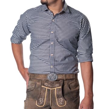 Oktoberfest tiroler shirt zwart Leopold Deluxe