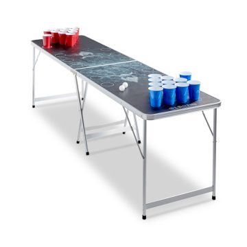 Beer Pong tafel 1 Vouw PartyVikings - Officiële afmetingen
