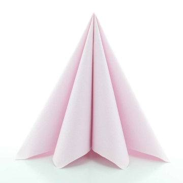 Luxe servetten roze 12x - 40x40 cm