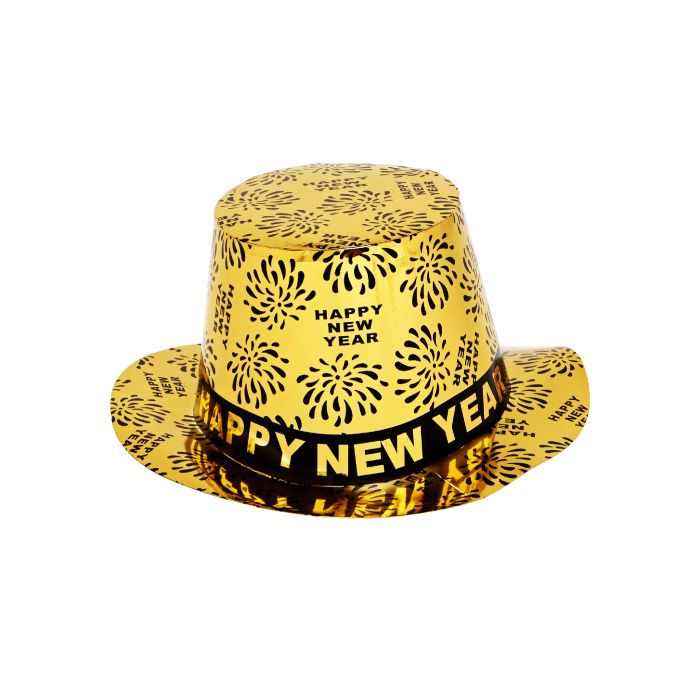Gouden feesthoed happy new year