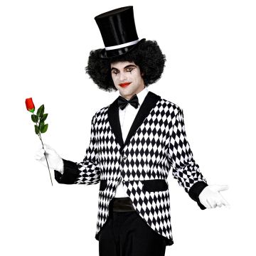 Harlequin-jack voor heren in ruitpatroon