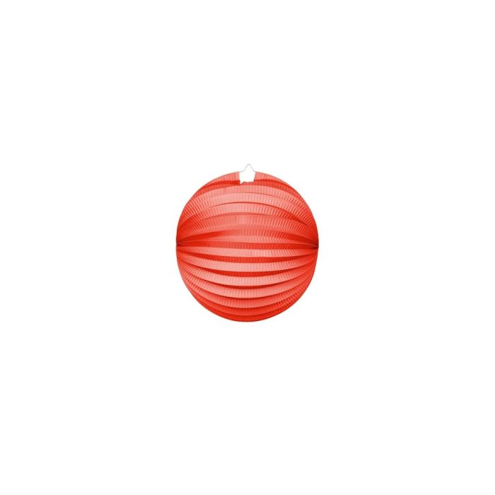Ronde Papieren Lantaarn in Rood - 25 cm