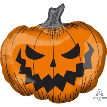 Slechte Halloween pompoen folieballon - 73 cm