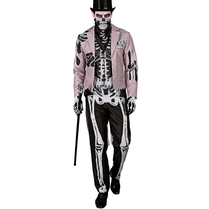 Skeletbridegroom kostuum voor mannen