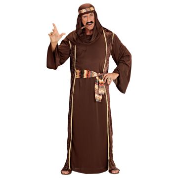 Bruin sheik-kostuum voor heren