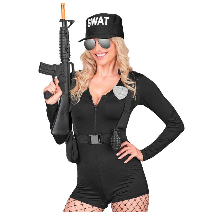 SWAT kostuum met harnas en pet