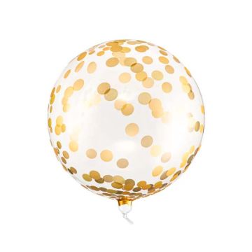 Ballon met Gouden Confetti - 40 cm