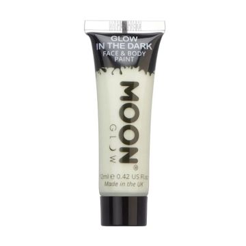 Glow in the Dark Gezichts En Lichaamsverf Transparant 12 ml Moon Creations