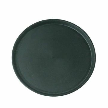 Rond bruin decoratieplateau - Ø28 cm