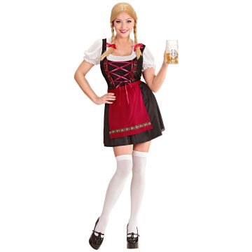 Biermeisjesjurk met blouse en schort