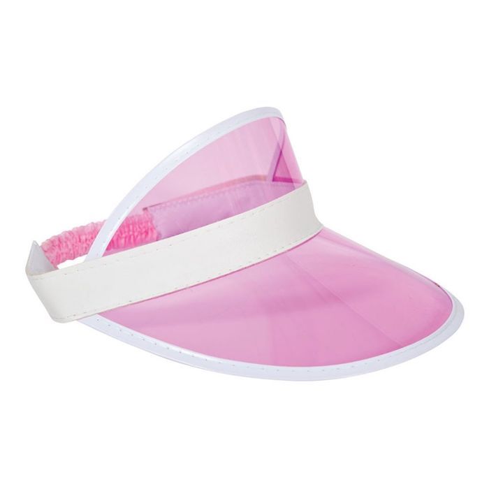 Zonneklep roze visier - onesize
