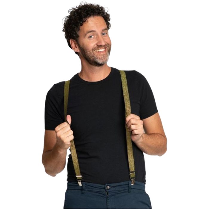 Glitterende Gouden Seler one-size unisex