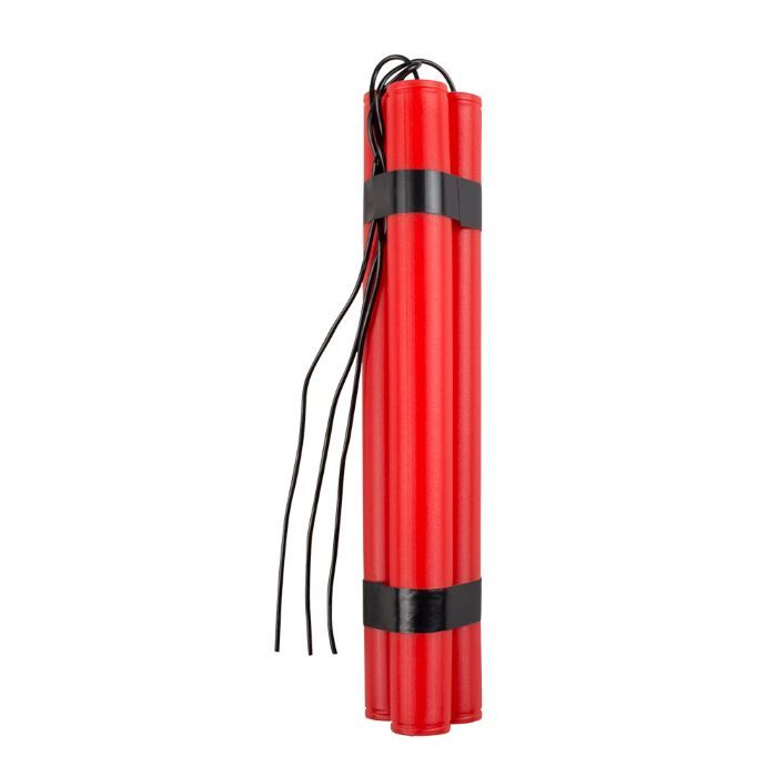 Rode dynamiet staafjes met lont - 23 cm