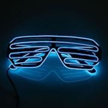Blauwe LED Brillen