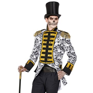 Zwarte en witte doodskop paradejas voor heren