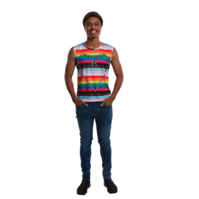 Regenboogkleurige pride tanktop