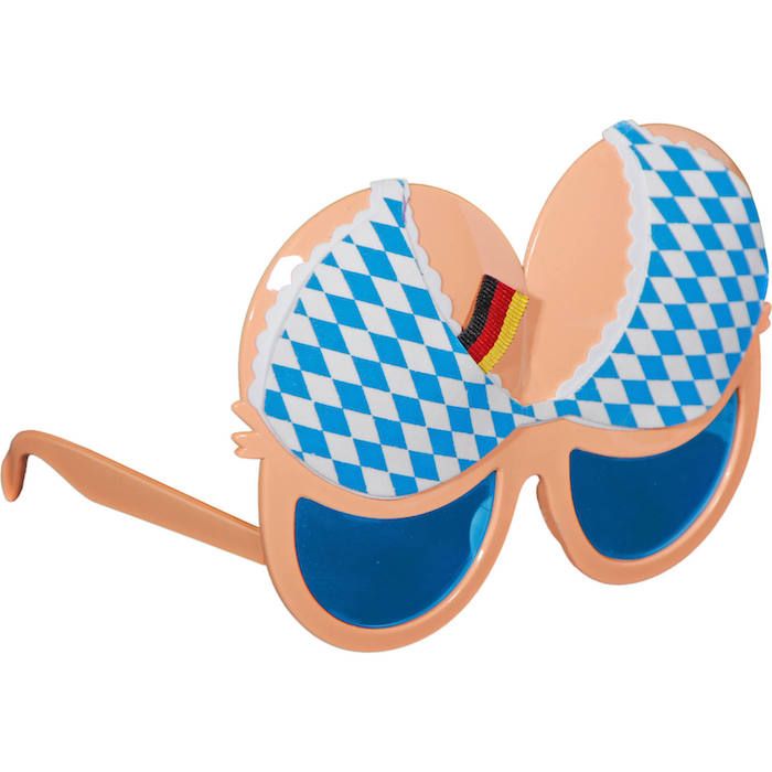Oktoberfest brillen m. BH motief - onesize 