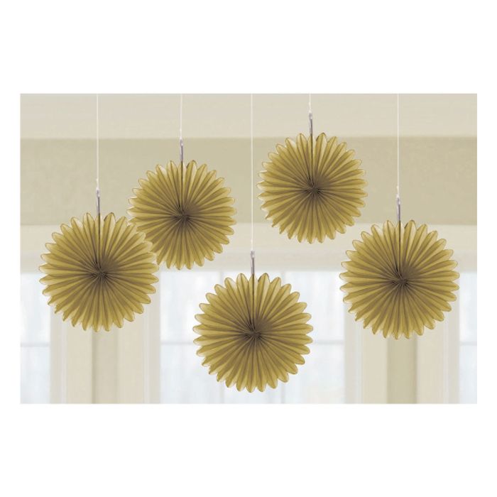 Gouden Rozetten 5x - 15,2 cm