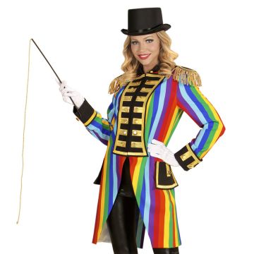 Regenboogkleurige parka voor dames