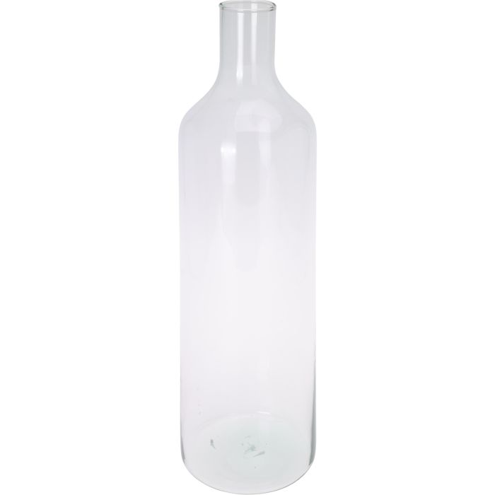 Vaas van gerecycled glas met smalle hals, ca. Ø 15 x H 53 cm