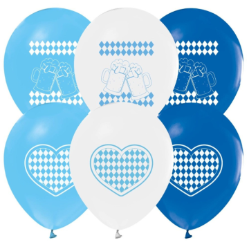 Oktoberfest ballonnen Bavaria print 30 cm 8x