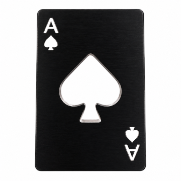 Zwarte metalen pokercard