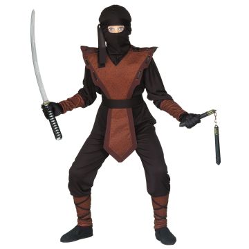 Coole ninjakostuum voor jongens in een geheelvorm