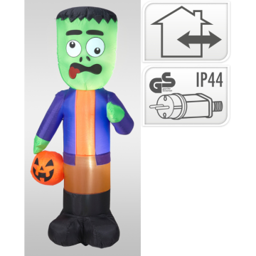 Opblaasbare Frankenstein met LED 150 cm