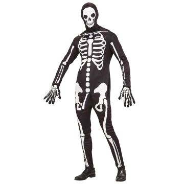 Seksueel kostuum van skelet met overall en masker