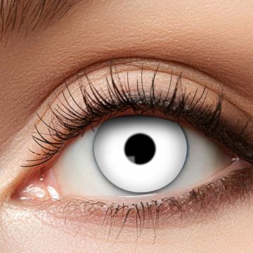 Witte zombie contactlenzen