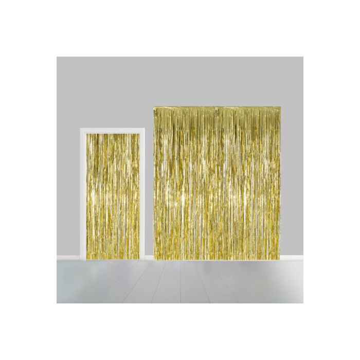 Gouden Glimmergordijn 100 x 240 cm 