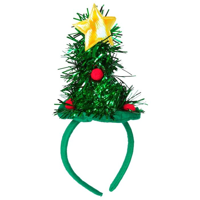 Kerstboom haarband met ster