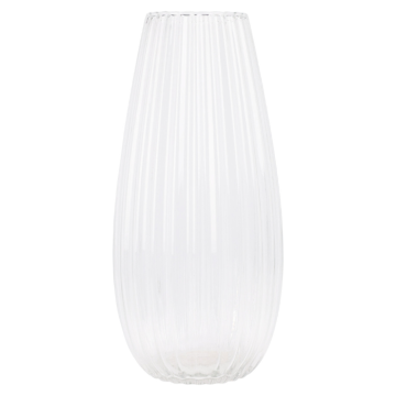 Stijlvolle transparante glazen vaas 170x370 mm 