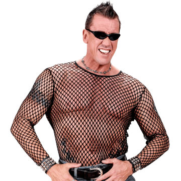 Zwarte punk nettrui