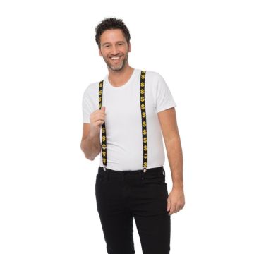 Bretels met dollar motieven one-size unisex