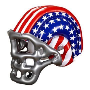 Opblaasbare Amerikaanse Voetbalhelm in Stars & Stripes