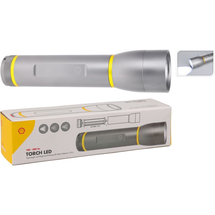 LED-zaklamp van aluminium met 3 lichtstanden
