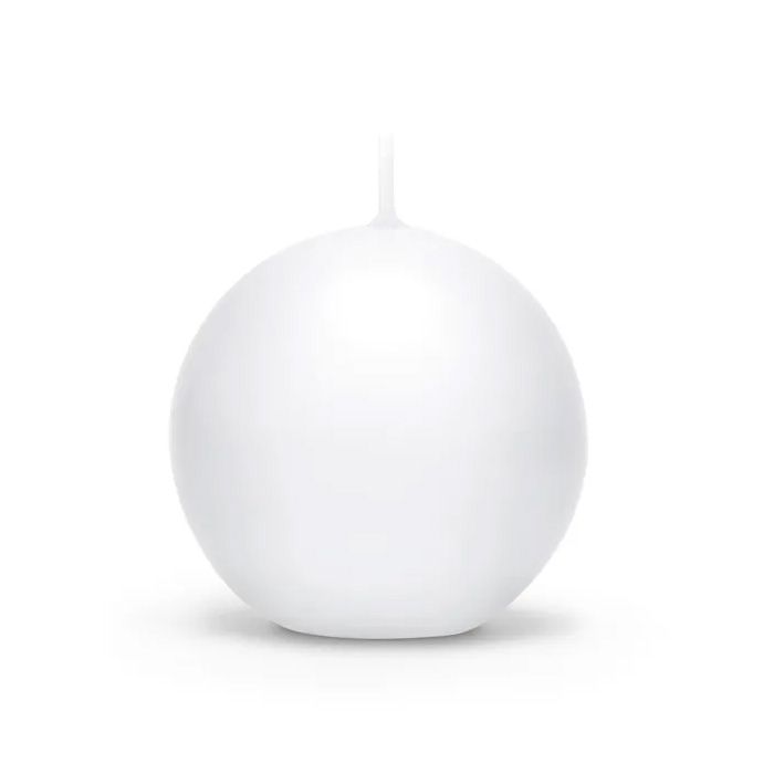 Ronde Witte Kaarsen 6x - 8 cm
