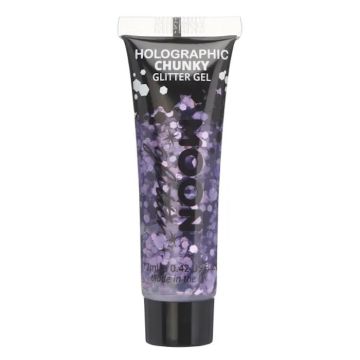 Holografische Chunky Glitter Gel Paars 12 ml Moon Creations