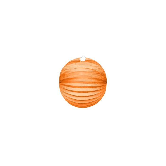 Ronde Papieren Lantaarn in Oranje - 25 cm